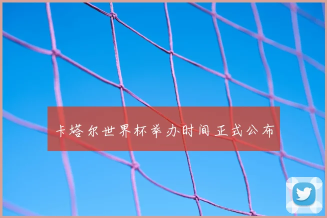 卡塔尔世界杯举办时间正式公布